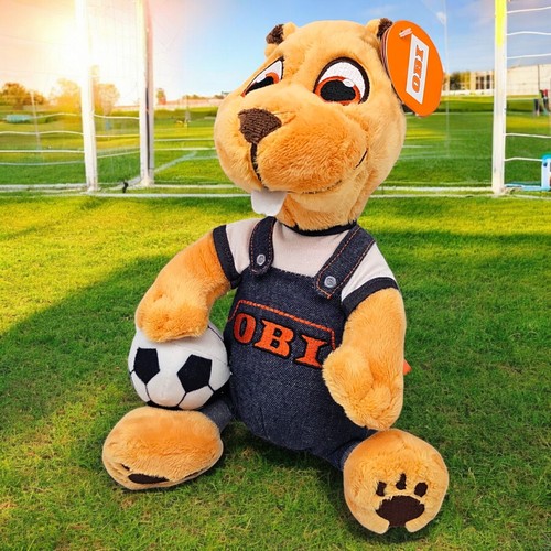Obi plüschtier fußball biber - plüschtier,