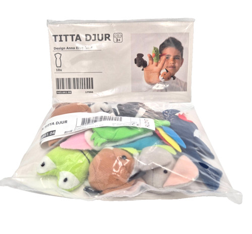 Ikea titta djur fingerpuppe - djur,