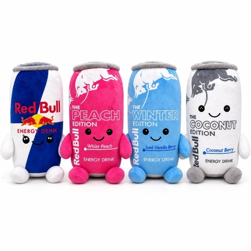 Red bull plüschtier 4er set - red,