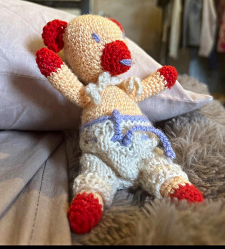 Handgehäkelter mini teddybär - handgehäkelter,